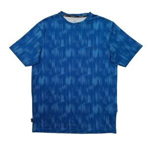 Spyder Rash Guard Mens M Medium Blue Quick Dry Sun Protect Surfing Beach Water